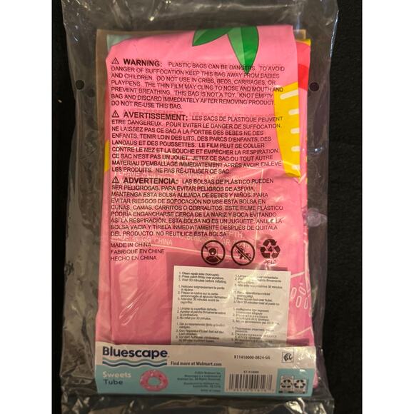 Bluescape Sweets Inflatable Swim Tube - Pool Float for Ages 9 & Up - Picture 2 of 4
